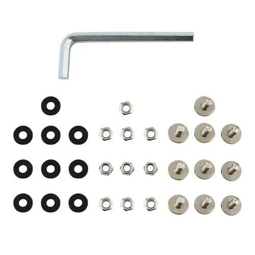 Miniatura 2 de PRO BAT Guardabarros de cuerpo de plástico M6 Kit de arandela y tuerca de 0.236 in/0.23 pulgadas para 50cc 70cc 90cc 110cc 125cc 150cc 200cc 250cc