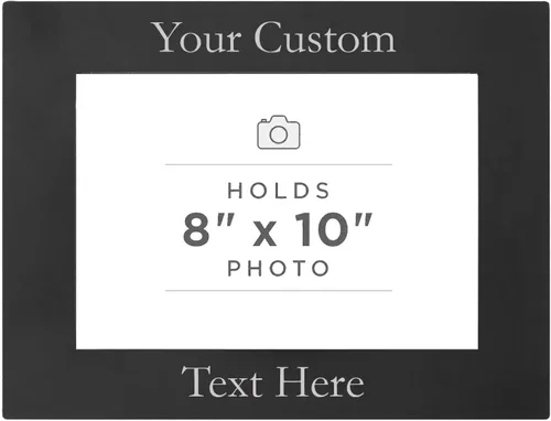 Miniatura 8 de CustomGiftsNow Marco de fotos de aluminio anodizado personalizado para colgar o mesa, personalizable, para añadir tu texto, 4 x 6 pulgadas