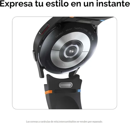 Miniatura 7 de SAMSUNG Galaxy Watch FE 40mm GPS, reloj inteligente AI con seguimiento de fitness, sensor BIA, zonas de frecuencia cardíaca personalizadas, monitor