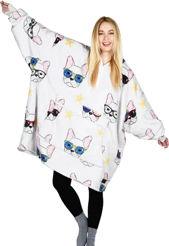 Miniatura 36 de Catalonia Sudadera con Capucha Manta Extragrande, Cómoda Sudadera Sherpa Usable, Regalo para Ella