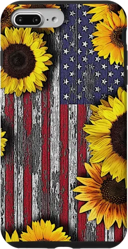 Miniatura 12 de American Flag with Sunflowers Case for iPhone 17