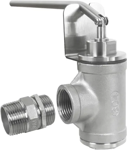 Miniatura 3 de Válvula de embotellado de miel Válvula de compuerta de miel NPT 1 hilo Acero inoxidable sin goteo Embotellado de miel Extractor de apicultura Equipo