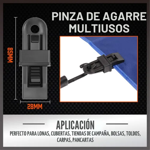 Miniatura 6 de HORUSDY Tarro surtido de 31 cuerdas elásticas de alta calidad, incluye cuerdas elásticas de 10, 18, 24, 32, 40 pulgadas, lazos de cremallera de 6 31