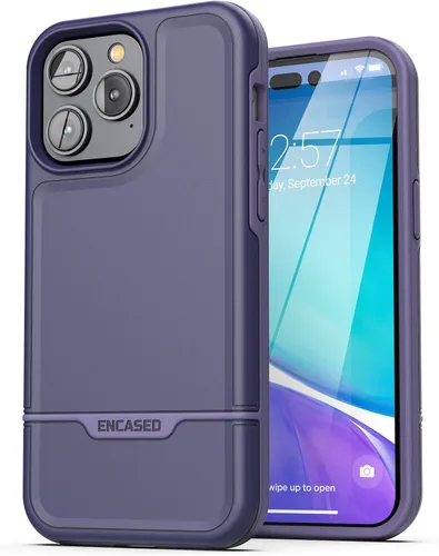 Miniatura 25 de ENCASED Funda a prueba de golpes compatible con iPhone 14, funda ultra protectora resistente para teléfono, serie Rebel (negro)