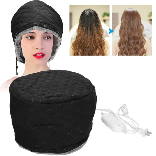 Miniatura 2 de Sombrero térmico eléctrico para el cabello, vaporizador térmico para acondicionamiento profundo, uso doméstico, acondicionador de calefacción