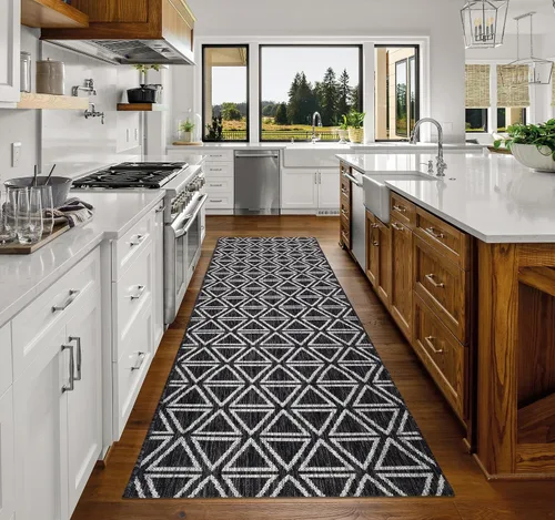 Miniatura 307 de Keen Home Design Alfombra de pasillo para exteriores, 26 x 119 pulgadas, lavable para interiores y exteriores, para patio, cocina, balcón, playa