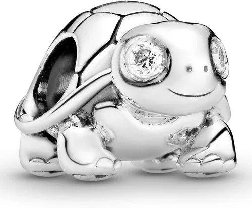 PANDORA Joyería de tortuga parpadeante con circonita cúbica en plata de ley Metal Circonita cúbica