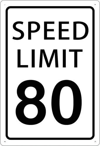 Miniatura 8 de KONEDMIX Señal de límite de velocidad de 25 mph, señal de tráfico lenta, carretera y calle, 25 señales de 8 x 12 pulgadas Límite de velocidad 25
