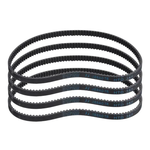 Miniatura 71 de uxcell 4pcs HTD-3M correa dentada de goma 60 dientes, 7.087 in de longitud de paso x 0.236 in de ancho x 0.094 in de altura, correa de distribución