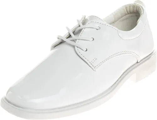 Josmo Zapatos de vestir para niños Zapatos clásicos Oxford de vestir casuales con cordones Negro (bebéniño pequeño 7-13niño grande 1-6)