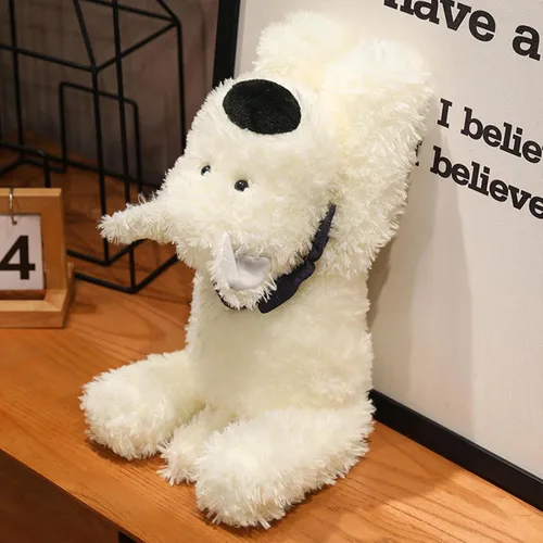 Miniatura 4 de PEACH CAT West Highland White Terrier - Almohada de felpa para perros de 17.7 pulgadas, lindos animales de peluche suaves, regalos para niños