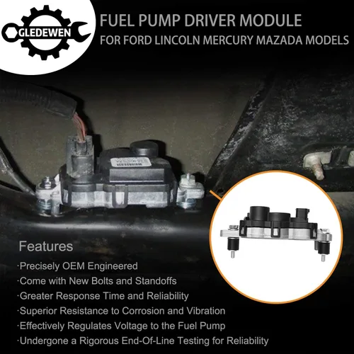 Miniatura 2 de 590-001 Módulo del controlador de la bomba de combustible con pernos de montaje para modelos Ford 2004-2011, Lincoln 2005-2011, Mazda 2005-2011