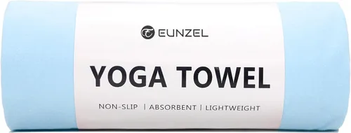 Eunzel Toalla de yoga caliente antideslizante para esterilla de yoga, toalla absorbente de sudor para yoga caliente, pilates y entrenamiento, 72 x