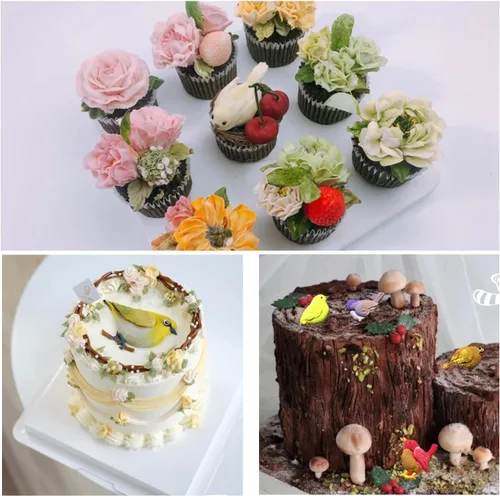 Miniatura 7 de ZiXiang Molde de silicona de chocolate para fondant de pájaro para decoración de pasteles de cupcakes, pasta de goma de mascar, juego de 4