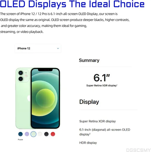 Miniatura 4 de [OLED] para iPhone 12 reemplazo de pantalla con altavoz frontal sensor de proximidad OLED para iPhone 12 Pro 3D pantalla táctil digitalizador 6.1