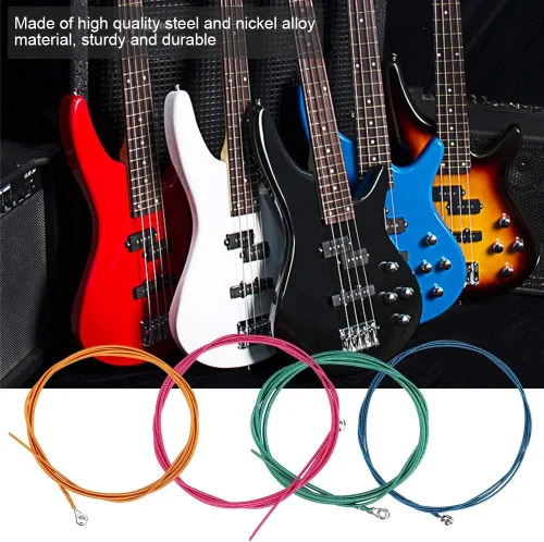 Miniatura 7 de Cuerdas de bajo colorido de 4 cuerdas, 4 cuerdas de bajo eléctrico