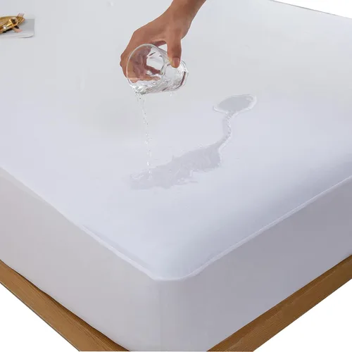 Miniatura 15 de Kingnex - Protector de colchón impermeable de doble parte para cama king ajustable con cabeza flexible de 32-34 pulgadas desde la cabecera, ultra