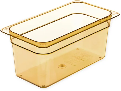 Miniatura 4 de Carlisle FoodService Products Sartén de alimentos de alta temperatura, contenedor de almacenamiento de alimentos de tamaño 1/3 para servir alimentos