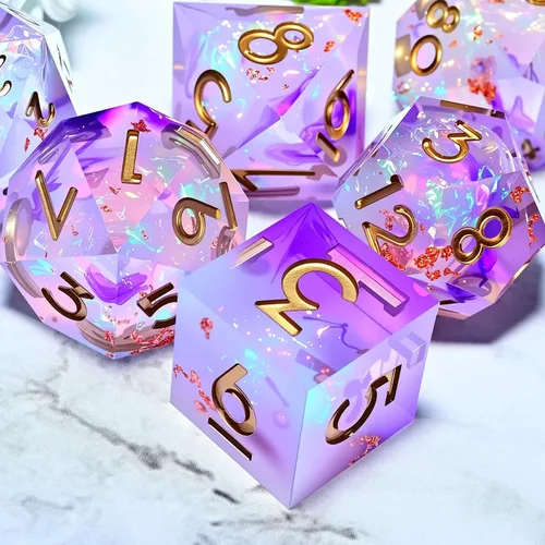 Miniatura 4 de Juego de dados de Dungeons and Dragons DND, juego de dados de resina poliédrica D&D, adecuado para juegos de rol, RPG, Pathfinder, juego de dados DND