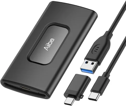 Miniatura 8 de Aiibe SSD externo de 2 TB USB C SSD portátil USB 3.2 Gen 2, hasta 1050 MB/s, disco duro externo de 2 TB Unidad de estado sólido externa para iPhone