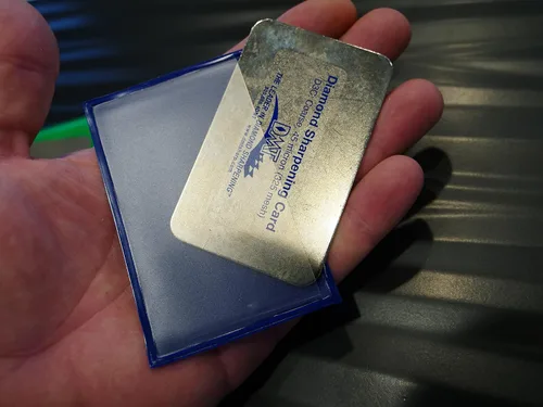 Miniatura 6 de DMT (Diamond Machining Technology) D3C - Afilador de cuchillos de 3 pulgadas de diámetro, grano grueso, tamaño de tarjeta de crédito, tamaño único