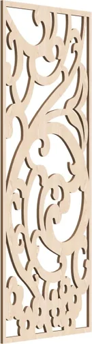 Miniatura 132 de Bridgewater - Paneles de pared decorativos de madera con calado, 9 3/8 pulgadas de ancho x 24 3/8 pulgadas de alto x 1/4 de alto, nogal