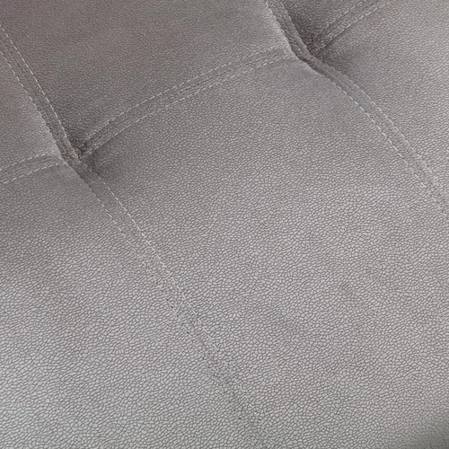 Miniatura 8 de Sofá modular con cama extraíble, sofá esquinero tapizado de terciopelo de 76.8 pulgadas con marco de madera maciza de 2 asientos y diván de Gris