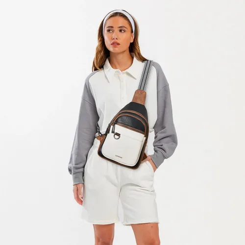 Miniatura 2 de Leresas Bolso bandolera de 7L para mujeres y hombres, de cuero vegano, bolsos cruzados, riñonera, monedero, mochila sobre el hombro, bolsa antirrobo