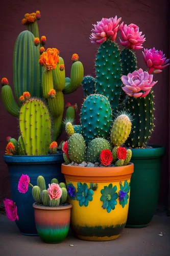 Kits de pintura de diamantes de cactus coloridos, pintura de diamantes para bricolaje, kit de punto de cruz de piedras preciosas de diamantes