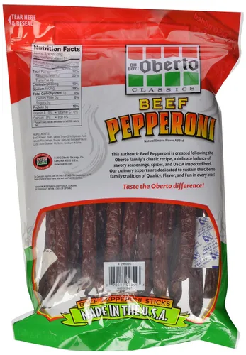 Miniatura 2 de Oberto Classics - Pepperoni de ternera de 24 oz Zip Pak