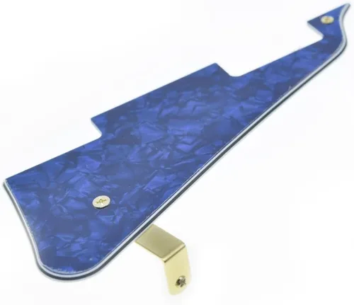 Miniatura 8 de Dopro Golpeador de guitarra LP y soporte de acero inoxidable LP con tornillos de montaje de acero negro para USA Les Paul Aged White