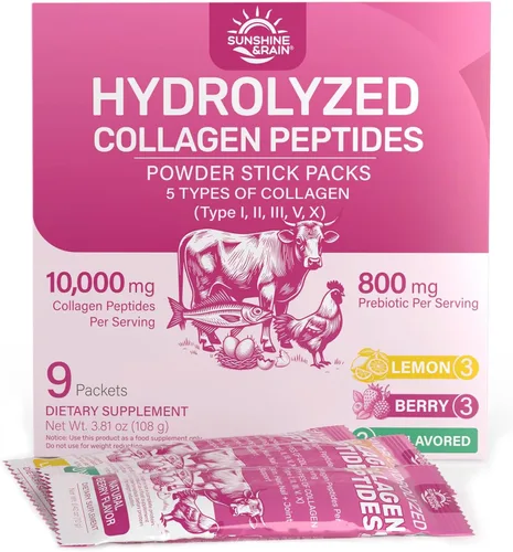 Miniatura 13 de Polvo de péptidos de colágeno múltiple – 0.35 oz de péptidos de colágeno hidrolizados tipo I, II, III, V y X con biotina, ácido hialurónico