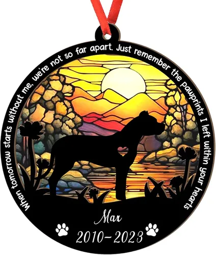 Miniatura 87 de Adorno personalizado para atrapasoles de sabueso afgano, adorno de Navidad de sabueso afgano – Regalo para perro amante, sabueso afgano