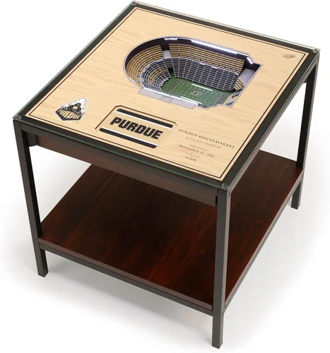 Miniatura 26 de YouTheFan NCAA - Mesa auxiliar iluminada StadiumView de 25 capas