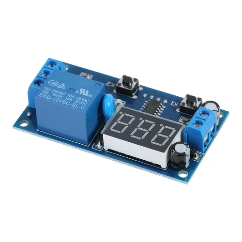 Miniatura 8 de Marhynchus Módulo de temporizador, salida de temporizador con pantalla LED digital, DC 12V, relé ajustable, bucle infinito, temporizadores para luces