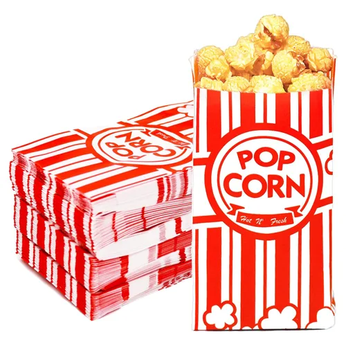 Miniatura 6 de Homrelaxy 110 bolsas de papel para palomitas de maíz, bolsas de palomitas de maíz de 1 onza para porciones individuales, mangas de maíz a granel