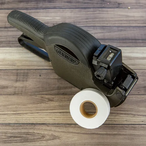 Miniatura 7 de Perco Etiquetas de precios para Garvey 18-6 One Line Price Gun Gx1812 (18-6, kit de inicio blanco)