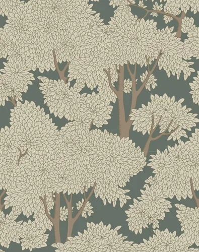 Miniatura 9 de Mural de baño impermeable para pegar y despegar y pegar en el bosque de la selva de árbol, azul pavo real, 17.7 pulgadas x 6.6 pies