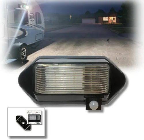 Miniatura 13 de MG1000-450B-SB, luz LED de sensor de movimiento para porche montada en exterior de RV, con clasificación IP65 con sensor INTELA, protección