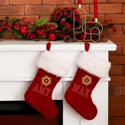 Miniatura 6 de 279 Piezas Letras Navideñas para Planchar de 2 Pulgadas A-Z Letras de Flocado Letras de Transferencia Calcomanías para Calcetines Letras de Alfabeto