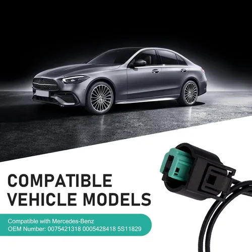 Miniatura 6 de 2 piezas de sensor de temperatura del aire ambiente exterior y kit de enchufe, conector de sensor de temperatura ambiente directo de importación