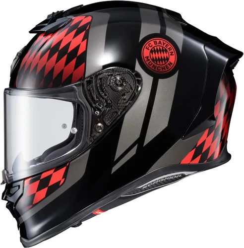 Miniatura 16 de ScorpionEXO R1 Air - Casco de motocicleta de cara completa con escudo Pinlock y bolsillos para altavoces listos para Bluetooth DOT ECE Raven Raven