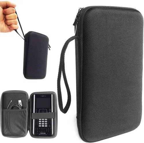 (TM) EVA, funda dura portátil con cierre para guardar y transportar calculadora. Funda para instrumentos Texas, calculadoras Nspire CX CAS, Casio,