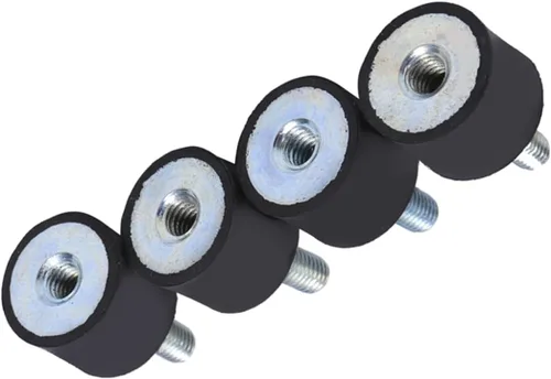 Miniatura 2 de Aislador antivibración M8 M6, soportes mecánicos de amortiguación de vibraciones, soportes de goma M6, amortiguador de choque, 4 piezas de goma