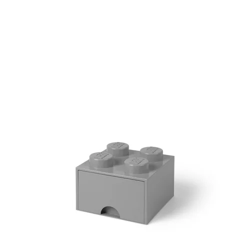 Miniatura 10 de Lego - Caja en forma de bloque tipo Lego, 4 perillas, 1 caja, apilable, caja de almacenamiento Azul real claro