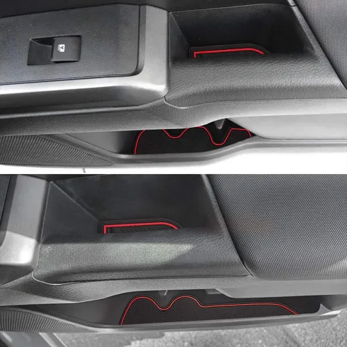 Miniatura 3 de Auovo 18 alfombrillas antipolvo para Toyota Tacoma accesorios 2023 2022 2021 2020 2016 2017 2018 2019 insertos para portavasos de coche consola