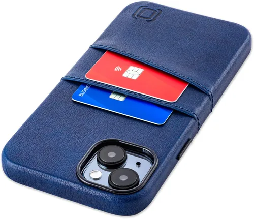 Miniatura 24 de Dockem Funda para tarjetas para iPhone 15 con placa de metal integrada para montaje magnético y 2 bolsillos para tarjetas: Cartera Luxe M2, piel