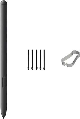 Tab S8 S Pen Reemplazo compatible con Samsung Galaxy Tab S8/S8 Plus/S8 Ultra Stylus, Tab S8 S Pen Stylus con 5 puntas/puntas sin Bluetooth (negro