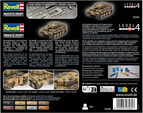 Miniatura 8 de Revell Gmbh 03262 Pzkpfw VI Ausf H Tiger Tank Kit de modelo, escala 1: 72