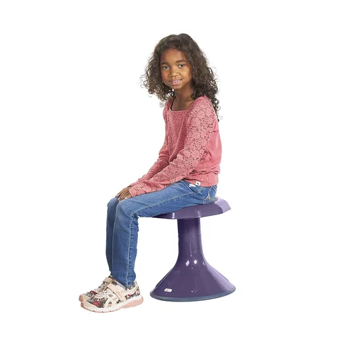 Miniatura 10 de ECR4Kids ACE Active Core Engagement Taburete Tambaleante, Altura del Asiento de 15 Pulgadas, Asientos Flexibles, Berenjena